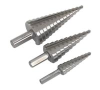 Sealey Step Drill Bit Set AK4746 HSS 4341 – 3pc Double Flute