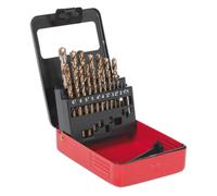 Sealey HSS Cobalt Fully Ground Drill Bit Set 19pc AK4701