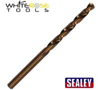 Sealey HSS Drill Bit 10mm Cobalt Fully Ground Pack of 5 Storage Case Split Point
