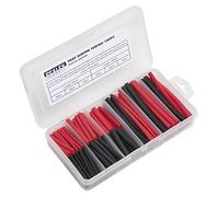 Heat Shrink Tubing Assortment 180pc 50 & 100mm Black & Red