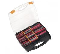 Sealey HSTAL261MC Heat Shrink Tubing Assortment 261Pc Mixed Colours Adhesive Lined 100 & 150Mm