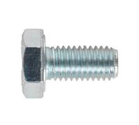 Sealey Ht Setscrew M10 X 20mm 8.8 Zinc Plated Din 933 Pack Of 25 Pieces Ss1020