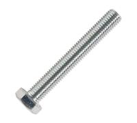 Sealey HT Setscrew M14 x 100mm 8.8 Zinc DIN 933 Pack of 10