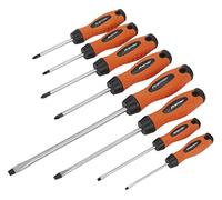 Sealey Hv003 Screwdriver Set 8Pc Hi-Vis Orange