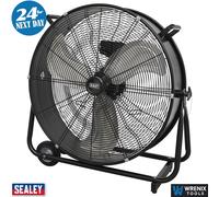 Sealey HVD24 Industrial Drum Fan 24" 230V High Velocity Workshop Fan
