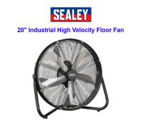 SEALEY HVF20 20'' Industrial High Velocity Floor Fan 230v