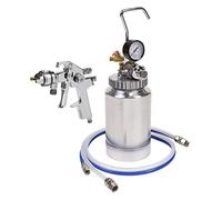 Sealey HVLP Pressure Pot System with Spray Gun & Hoses 1.7mm Set-Up - HVLP-79/P