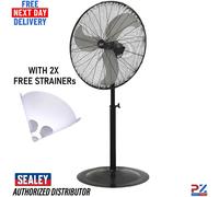 Sealey HVSF30 30”Industrial Pedestal Fan High Velocity Heavy Duty 230V +Strainer