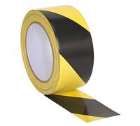 Sealey Adhesive Hazard Warning Tape HWTBY - 50mm x 33m - Black/Yellow