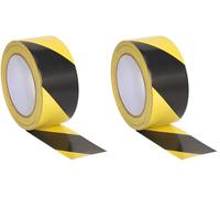 Sealey Hwtby Hazard Warning Tape 50Mm X 33Mtr Black/Yellow (Pack of 2)