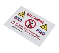 Sealey Hybridsign Hybrid/Electric Vehicle Warning Sign