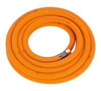 Sealey Air Hose 5m x 10mm Hybrid High Visibility with 1/4" BSP Unions