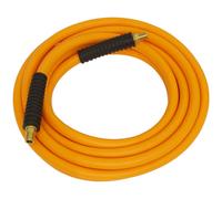 1x Sealey 10m Hybrid High Visibility 8mm Diam Air Hose With 1/4"BSP Unions