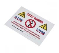Sealey Hybridsign Hybrid/Electric Vehicle Warning Sign