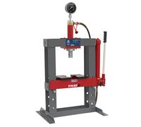 Sealey Hydraulic 10 Tonne Bench Press With Pressing Plates & Gauge YK10B