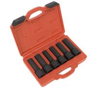 Sealey SX099 Impact 12-Point & Trx-Star* Female Deep Socket Set 6Pc 3/4inSq Drive