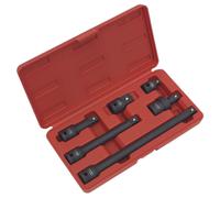 Sealey Impact Adaptor And Extension Bar Set 6pc 1/2"Sq Drive AK5514
