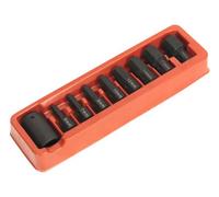 Sealey Impact Hex Bit & Holder Set 9Pc 1/2"sq Drive Ak5609