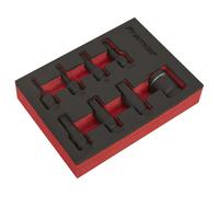 Sealey Impact Hex Socket Bit Set AK5620 8pc 3/8" Sq Drive