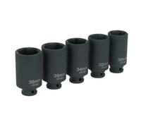Sealey 5 Piece 1/2" Drive Hub Nut Impact Socket Set Metric 1/2"