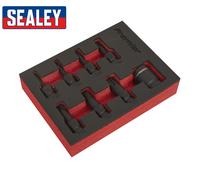 Sealey Impact Metric Sockets 1/2" Sq Dr Black in Moulded Case 10mm - 24mm 13pc