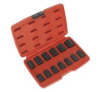 Sealey Impact Socket Set AK5613M 13pc 1/2" Drive Metric Hexagon WallDrive