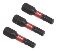 Hex 4mm Impact Power Tool Bits 25mm - 3pc