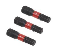 Hex 5mm Impact Power Tool Bits 25mm - 3pc