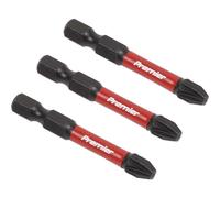 Sealey Pozi #3 Impact Power Tool Bits 50mm - 3 Piece