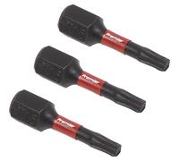 Sealey Impact Power Tool Torx Screwdriver Bits T15 25mm Pack of 3