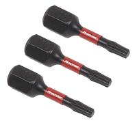 Sealey Impact Power Tool Torx Screwdriver Bits T10 25mm Pack of 3