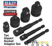 Sealey Impact Socket Adaptor Set 7 Pcs Step Up/Down Reducers Converter