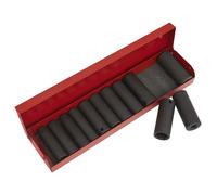 Sealey Impact Socket Set 12pc Deep 3/8"Sq Drive Metric/Imperial AK683