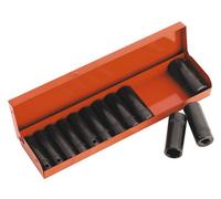 Sealey Impact Socket Set 12Pc Deep 3/8"sq Drive Metric/imperial Ak683