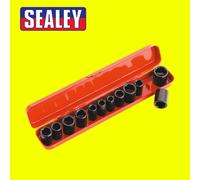 Sealey Impact Socket Set 3/8" Square Drive Metric/Imperial 12 Piece AK682