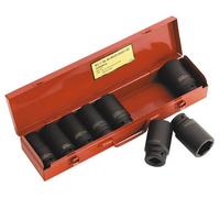 Sealey Impact Socket Set 8Pc 3/4"sq Drive Deep Metric Ak80/9M