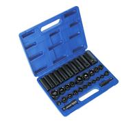 Sealey Impact Socket Set 32pc Standard/Deep 3/8"&1/2"Sq Dr Met/Imp AK681