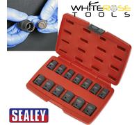 Sealey Impact Socket Set Total Drive 1/2" Metric Hardened Wrench 10-24mm 13pc