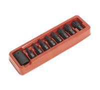 Sealey Impact Spline Bit and Holder Set AK5611 9pc 1/2" Drive