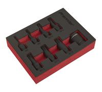 Sealey Impact Spline Socket Bit Set 8pc 3/8"Sq Drive