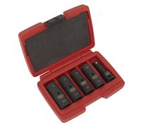 Sealey Impact Wheel Nut Socket Set 1/2"Sq Drive Double Ended 5pc SX1820