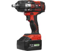 SEALEY IMPACT WRENCH 18V 650NM 479LBFT LITHIUM 1/2" CORDLESS 4AH BATTERY CP650LI