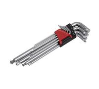Sealey AK7181 9pc Lock-On™ Ball-End Hex Key Set - Imperial