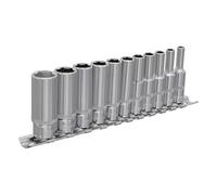 Sealey Imperial Socket Set 11pc 1/4"Sq Drive Deep WallDrive Single Hex AK2671