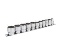Sealey Imperial Socket Set 11pc 3/8"D 12pt WallDrive Standard Length AK2672