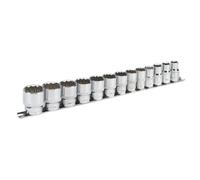 Sealey Imperial Socket Set 13pc 1/2"D 12pt WallDrive Standard Length AK2674