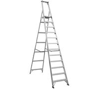 Sealey AXL12 Aluminium Step Ladder 12-Tread Industrial BS 2037/1