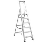 Sealey Industrial Aluminium Step Ladder, 6-Tread, BS EN 131 - AXL6