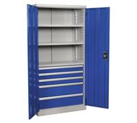 Sealey Industrial Cabinet 5 Drawer 3 Shelf 1800mm Apiccombo5