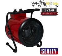 Sealey 3kW Industrial Fan Heater With 2 Heat Settings Thermostat Control EH3001